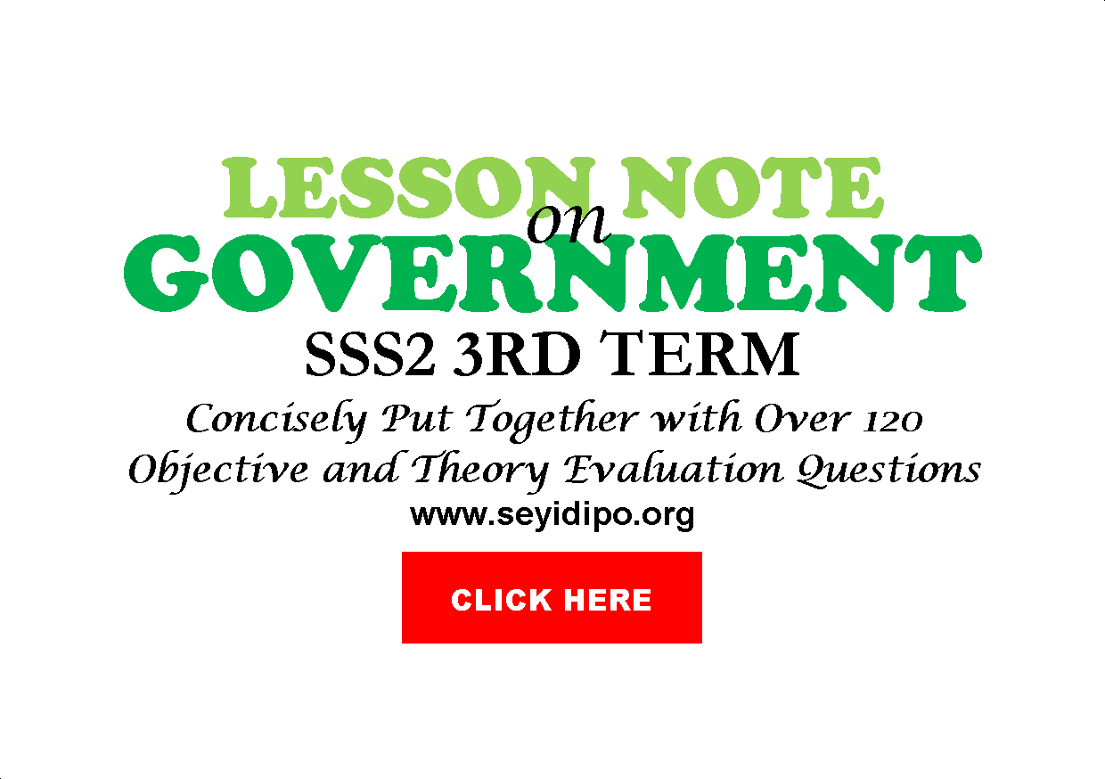 government lesson note