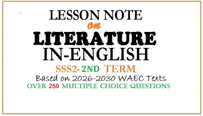 Lesson Note on Literature-in-English